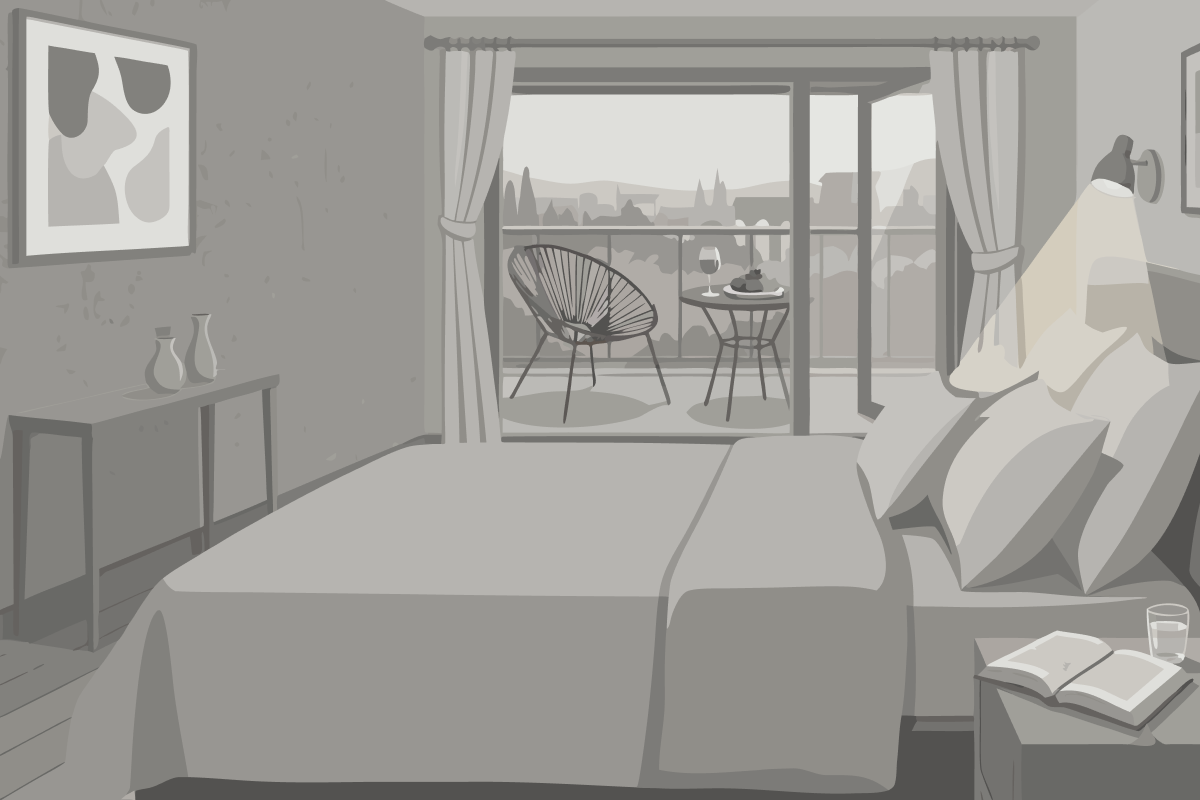 Forum Tower, Parlor Suite, 2 Doubles, City View, Non-Smoking